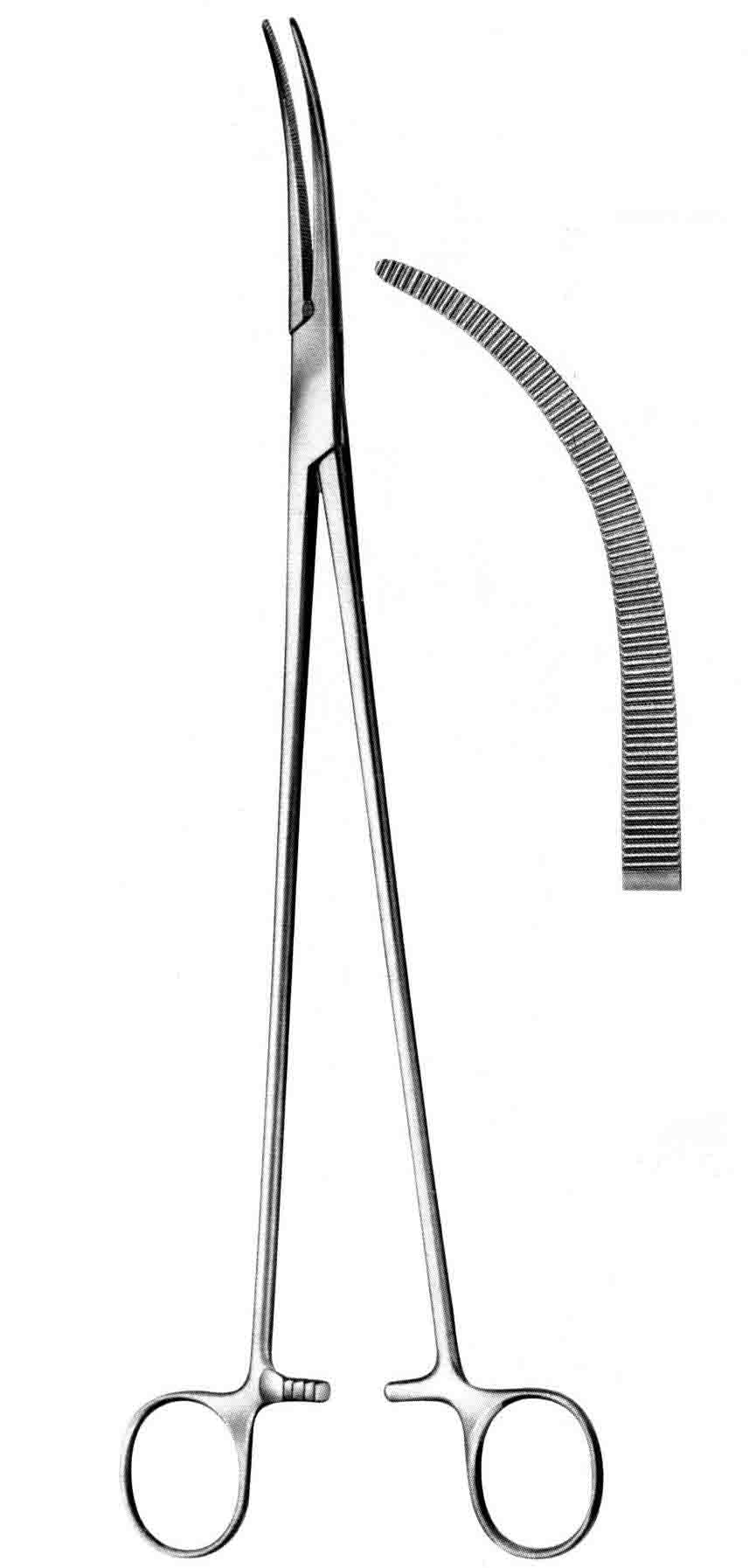 ZENKER DİSEKSİYON PENS EĞRİ 35 CM